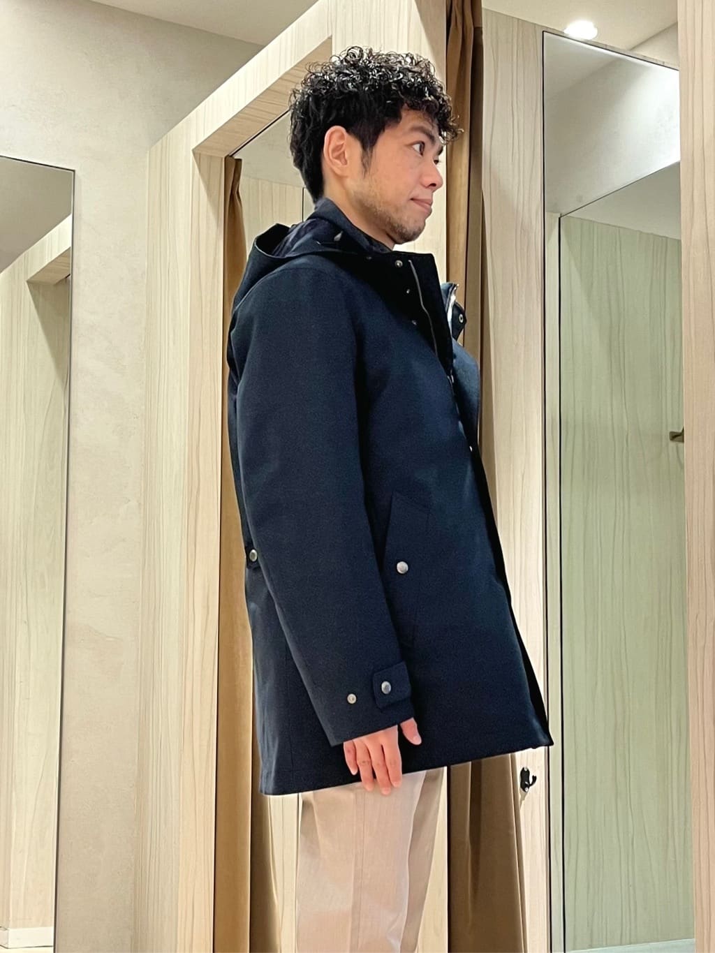 URAさんの「TAKEO KIKUCHI｜【3WAY】ドビー ダウンライナー付ブルゾン」を使ったコーディネート