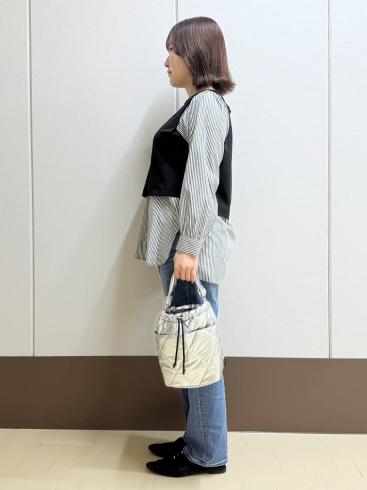 Rikoさんの「INDIVI｜【洗える／UVケア】レイヤード風デザイントップス」を使ったコーディネート