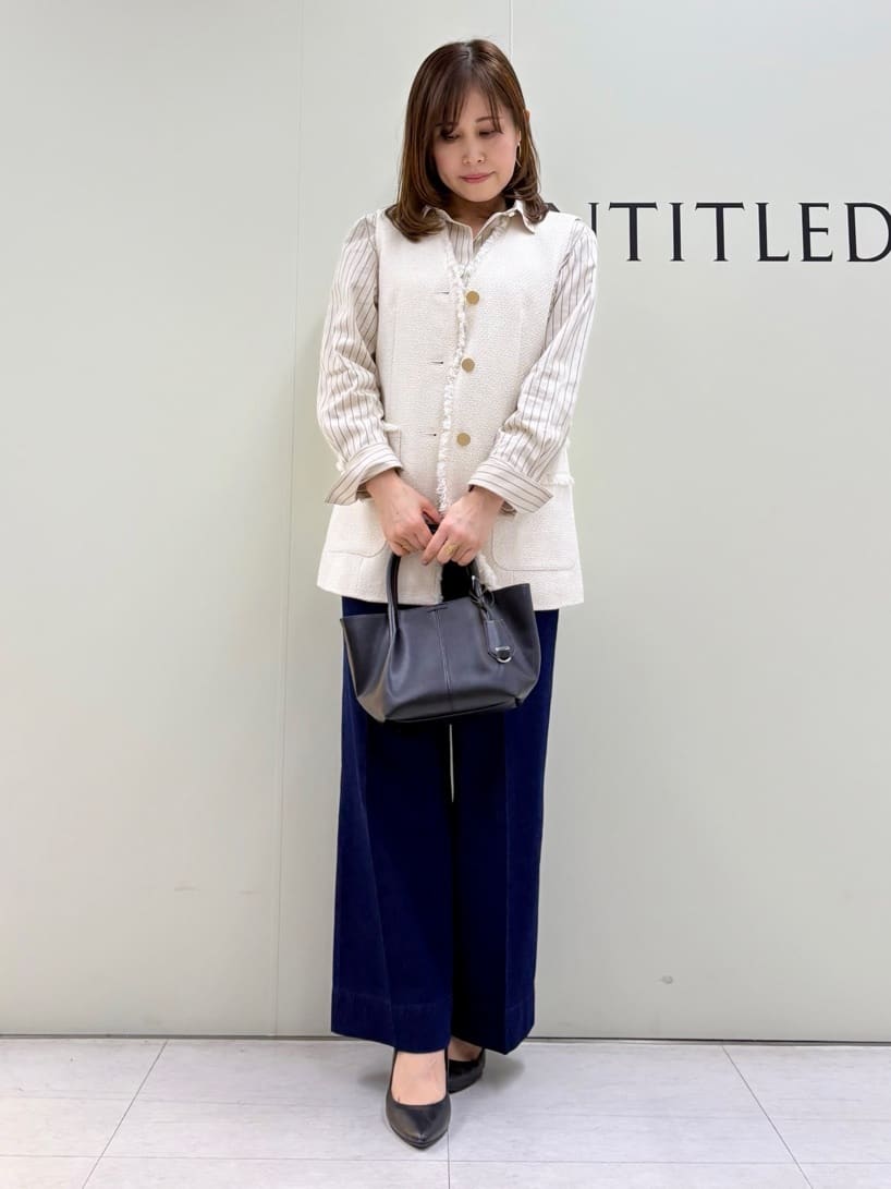 Sakaiさんの「UNTITLED｜【オンオフ使える】スラブツイード ジレ」を使ったコーディネート