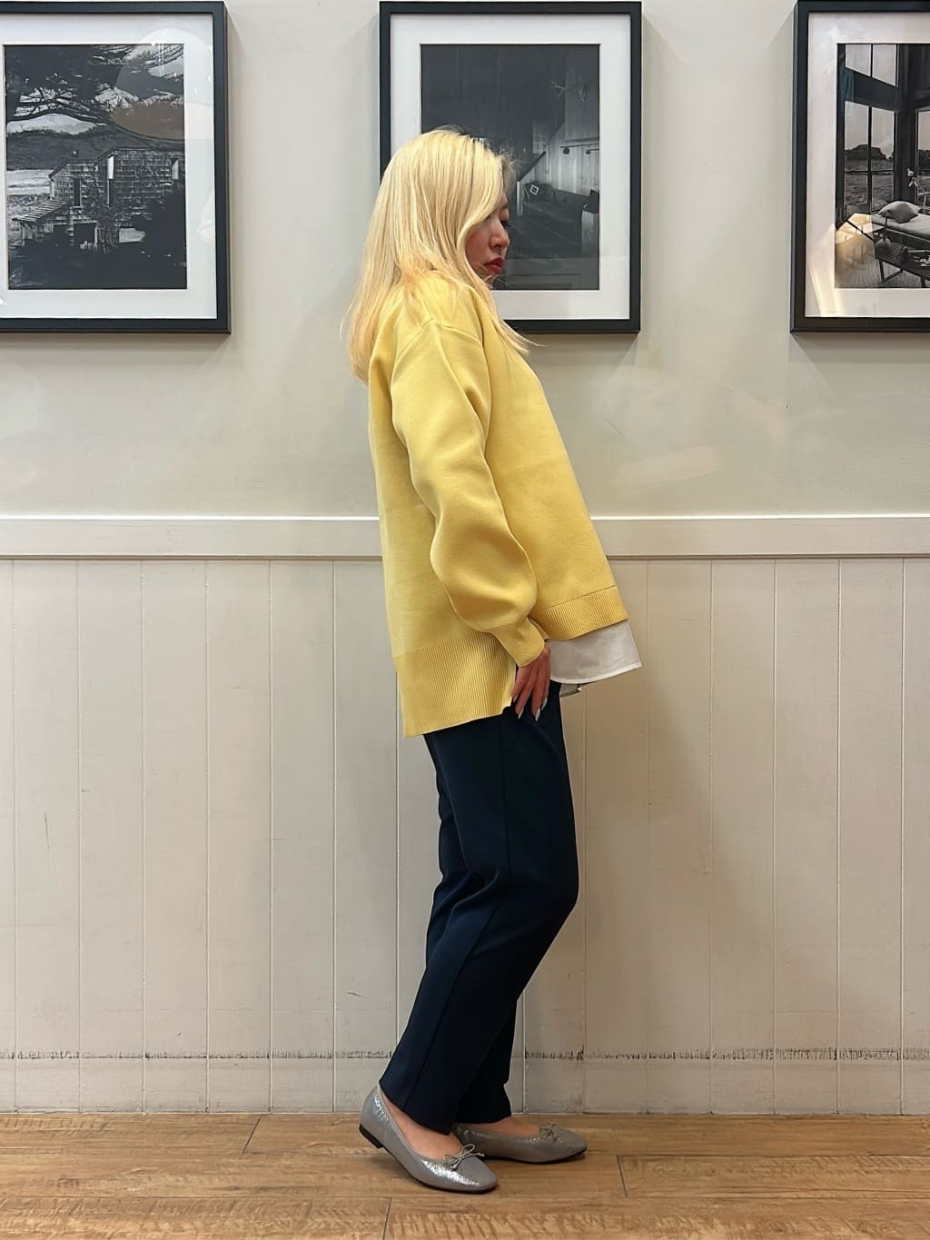 あんこさんの「SHOO･LA･RUE｜【高レビュー/洗濯機可/S-LL】さらに軽くなった スポンディッシュ裾フェイクトップス」を使ったコーディネート