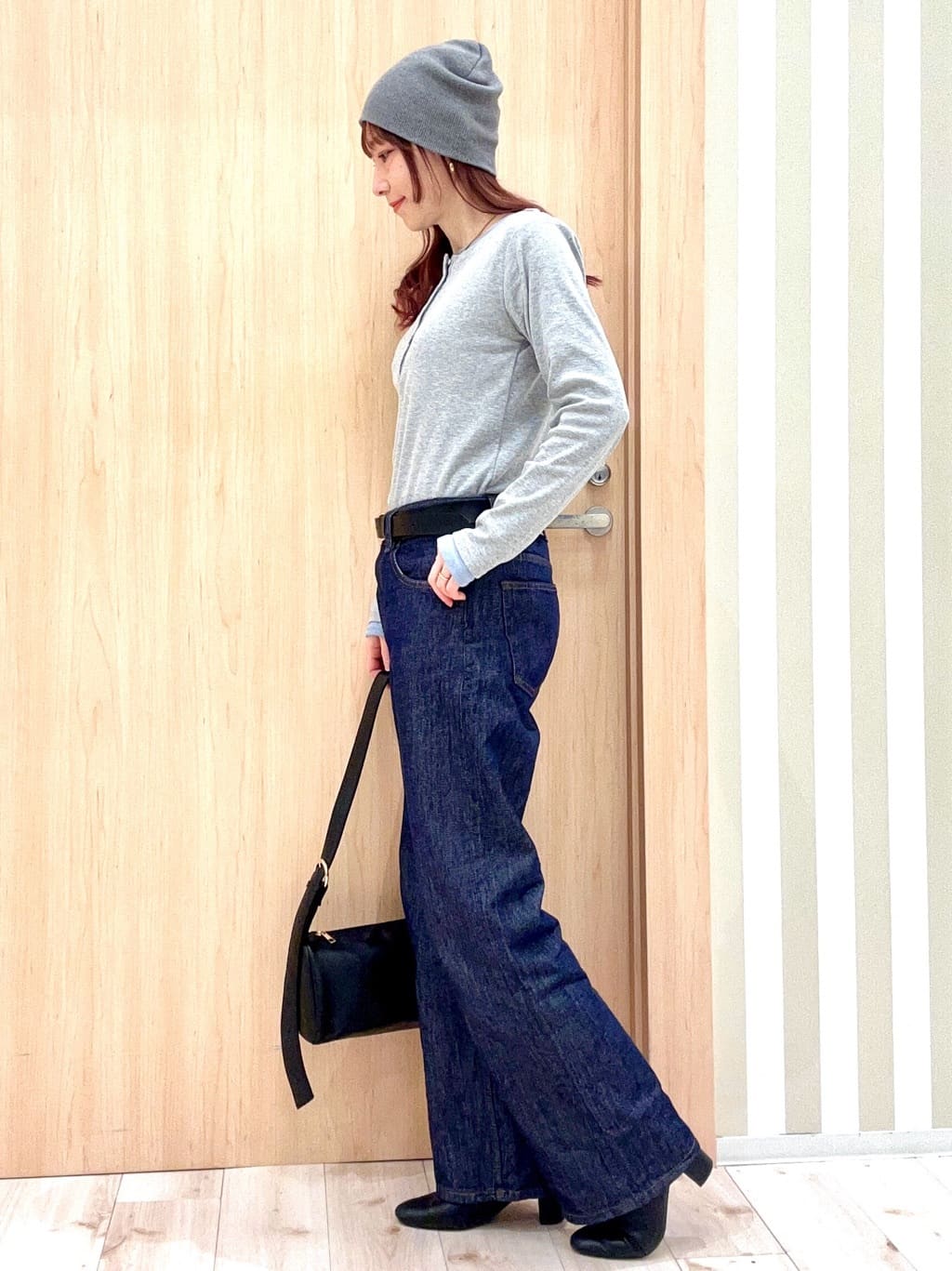 ririさんの「SHOO･LA･RUE｜シンプル牛革ベルト（3cm巾）」を使ったコーディネート