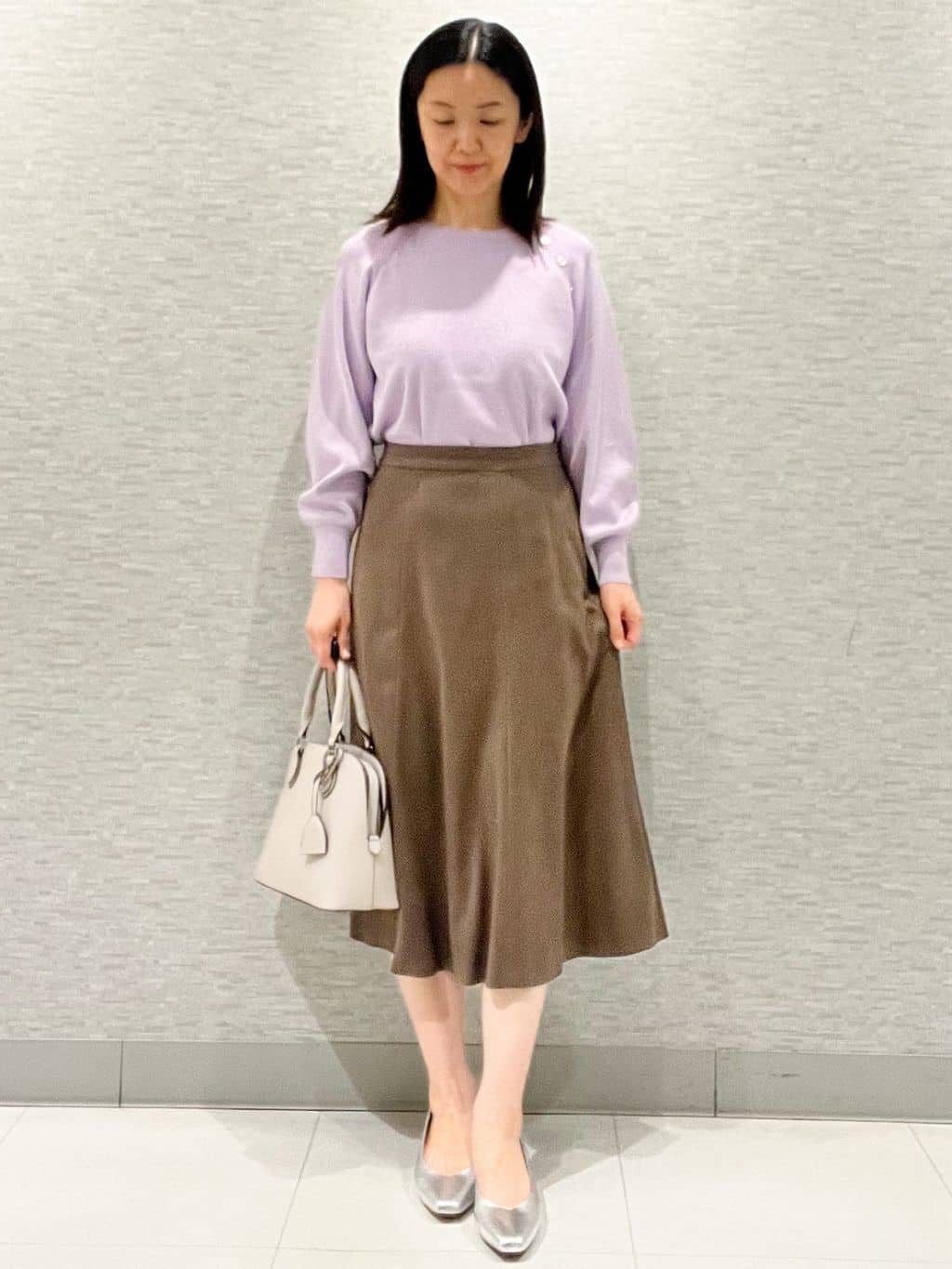 marikoさんの「Reflect｜【ゆったり着られる◎】ラグランスリーブニット」を使ったコーディネート