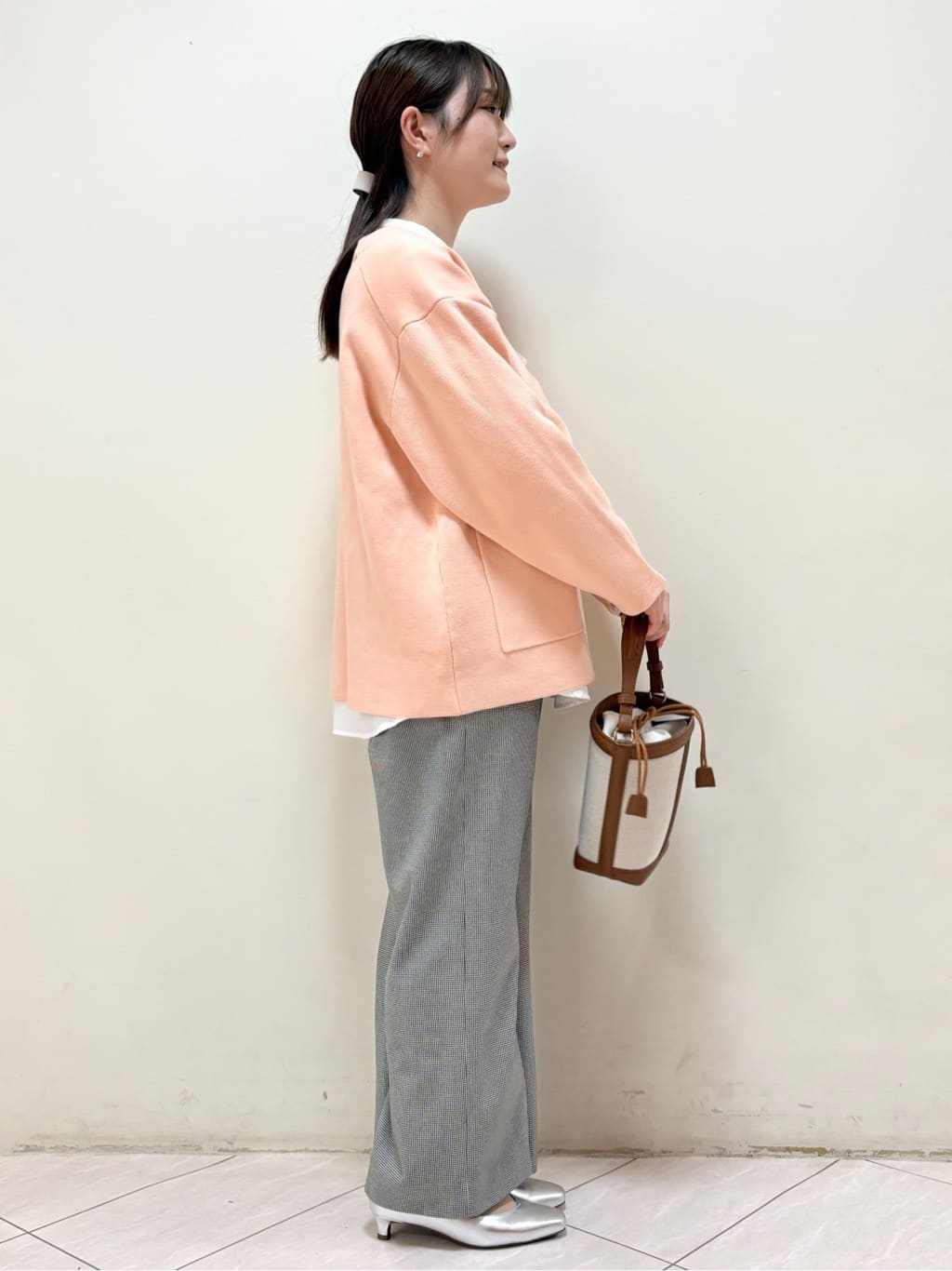 mikiさんの「Reflect｜【着回し力◎】ジャケット風ニットカーディガン」を使ったコーディネート