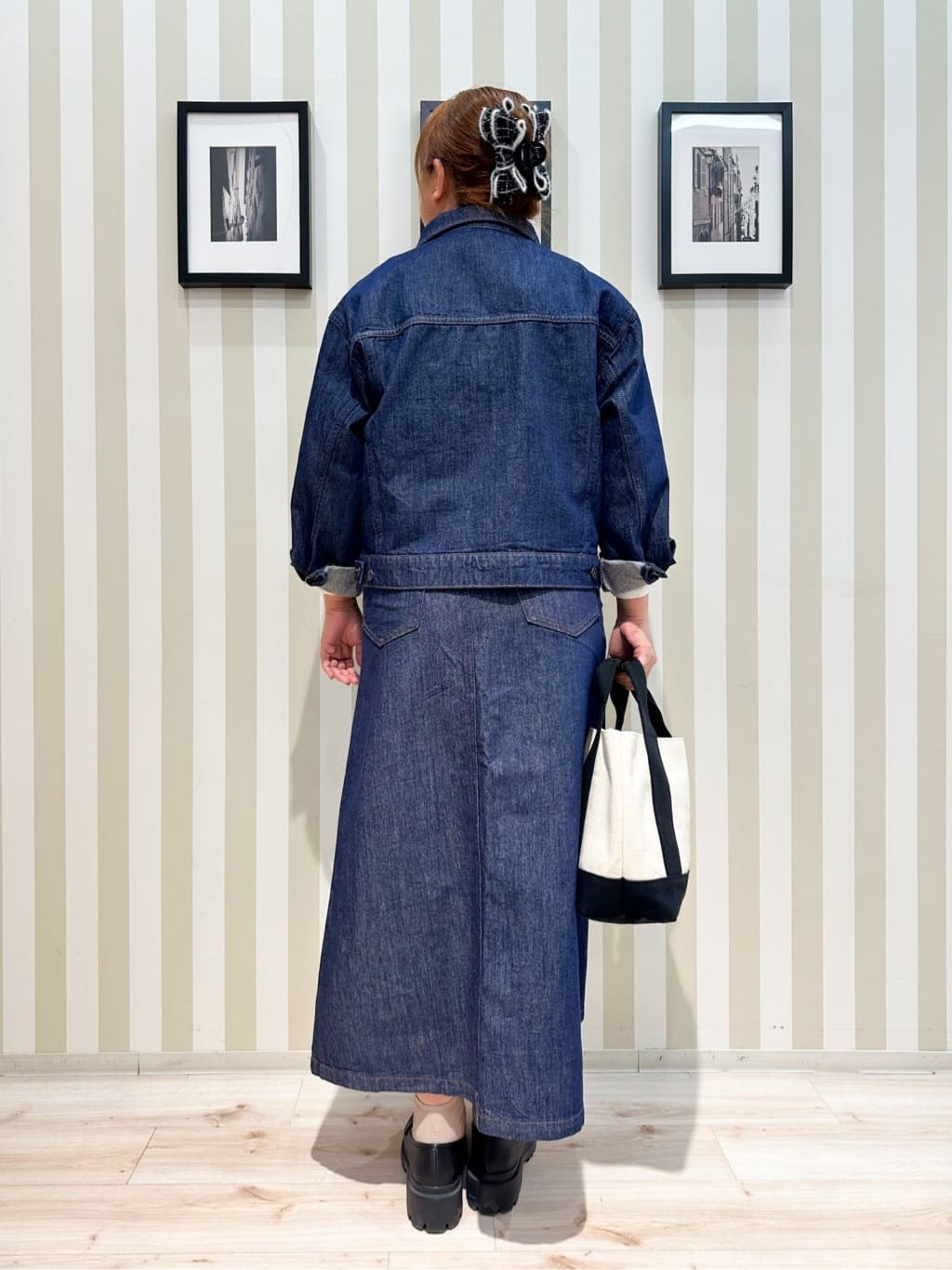みさぼうさんの「SHOO･LA･RUE｜【SHOO・LA・RUE DENIM】羽織るだけでこなれる　オーバーサイズデニムジャケット」を使ったコーディネート
