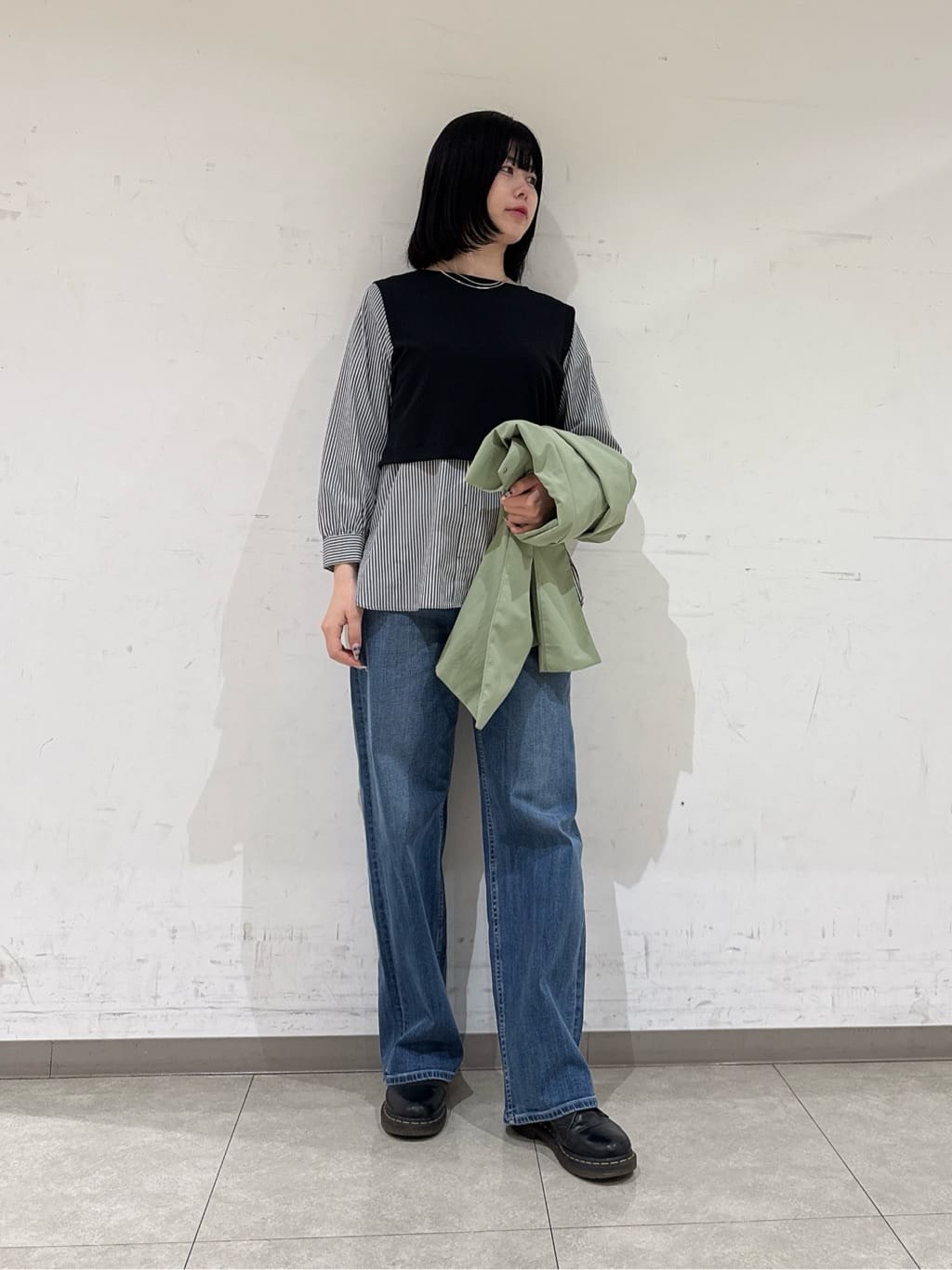 rinaさんの「INDIVI｜【洗える／UVケア】レイヤード風デザイントップス」を使ったコーディネート