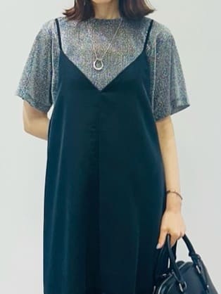 Miwaさんの「UNTITLED｜【洗える】ラメシアーTシャツ」を使ったコーディネート