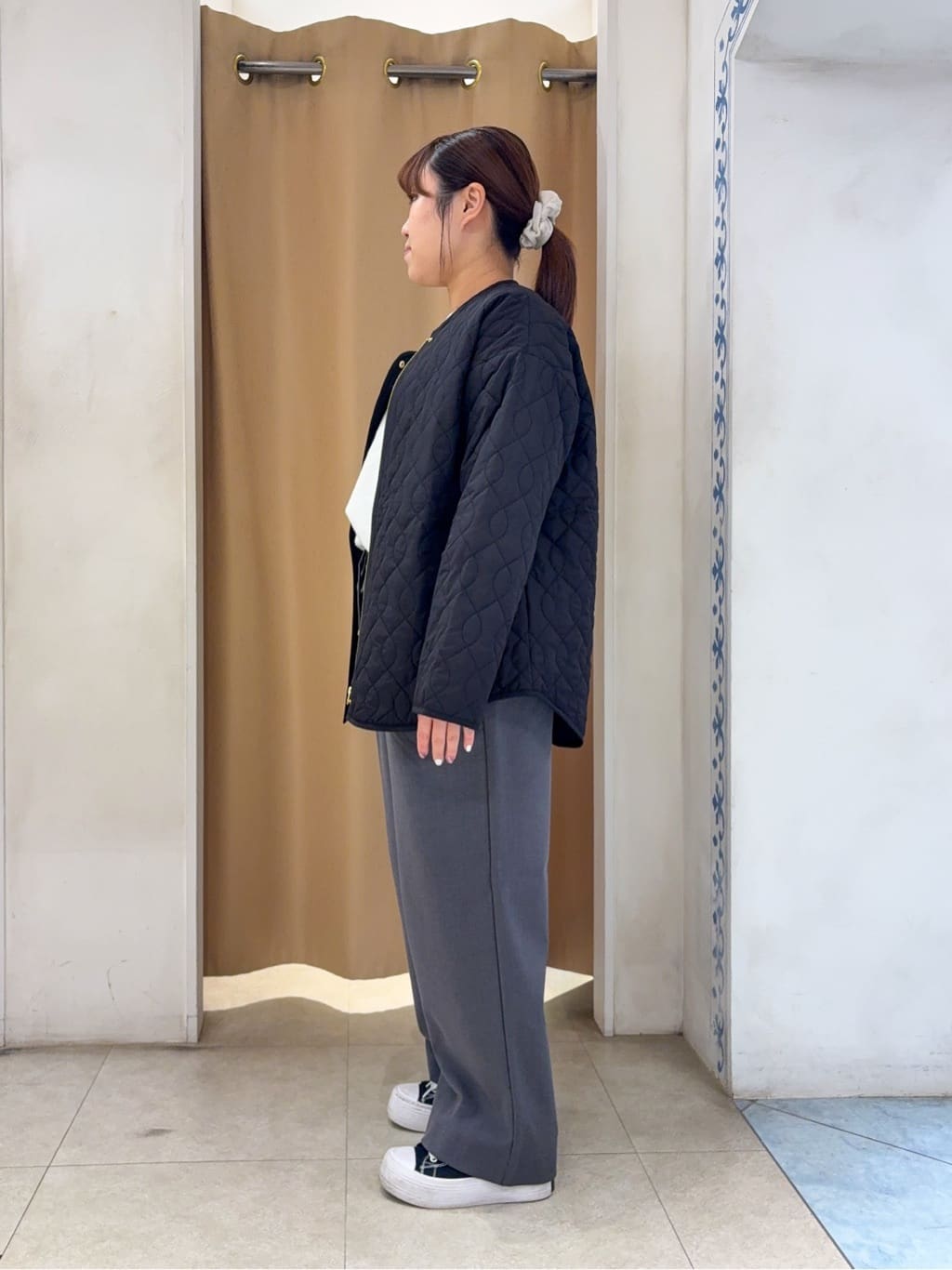 SO(R)Aさんの「SHOO･LA･RUE｜【S-LL/洗濯機可】体型カバーができる 大人のドット柄ニット」を使ったコーディネート