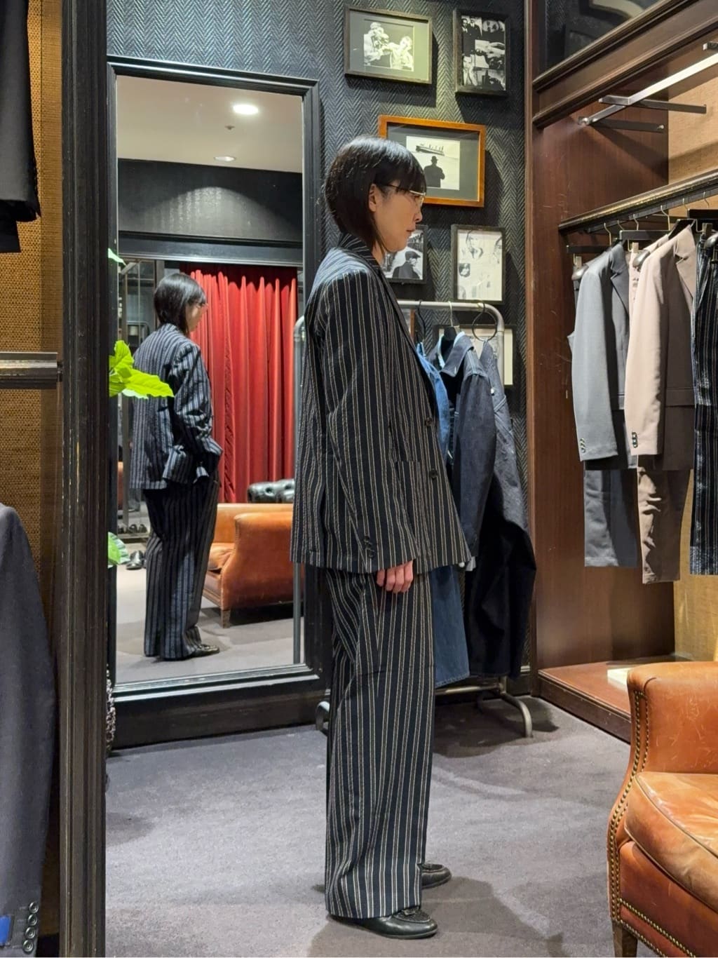 神野（jinno）さんの「TAKEO KIKUCHI｜【BOWLER HAT LABEL】サッカーストライプ ダブルジャケット」を使ったコーディネート