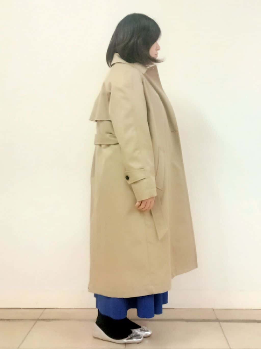 emiさんの「DRESSTERIOR｜◆【ウォッシャブル/美シルエット】ライト トレンチコート」を使ったコーディネート
