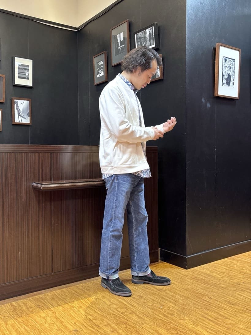 KEIさんの「TAKEO KIKUCHI｜スライドパズル ジャカード ブルゾン」を使ったコーディネート