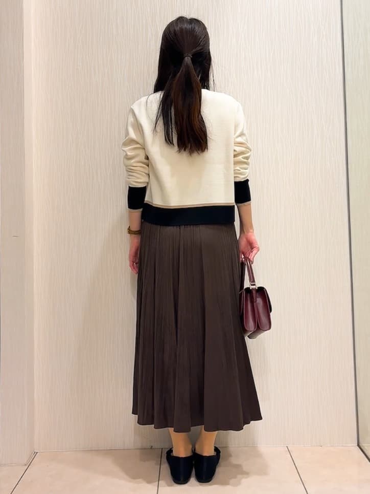 SAHOさんの「UNTITLED｜【アンサンブル可/ジャケット風】ウールミラノリブカーディガン」を使ったコーディネート