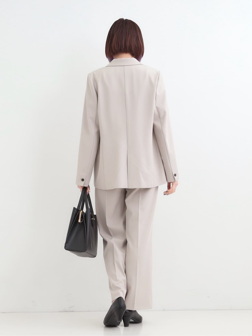 𝐜𝐡𝐢𝐤𝐚さんの「SHOO･LA･RUE｜【洗濯機可/イージーケア/UV】オンオフ使える　ゆったりダブルジャケット」を使ったコーディネート