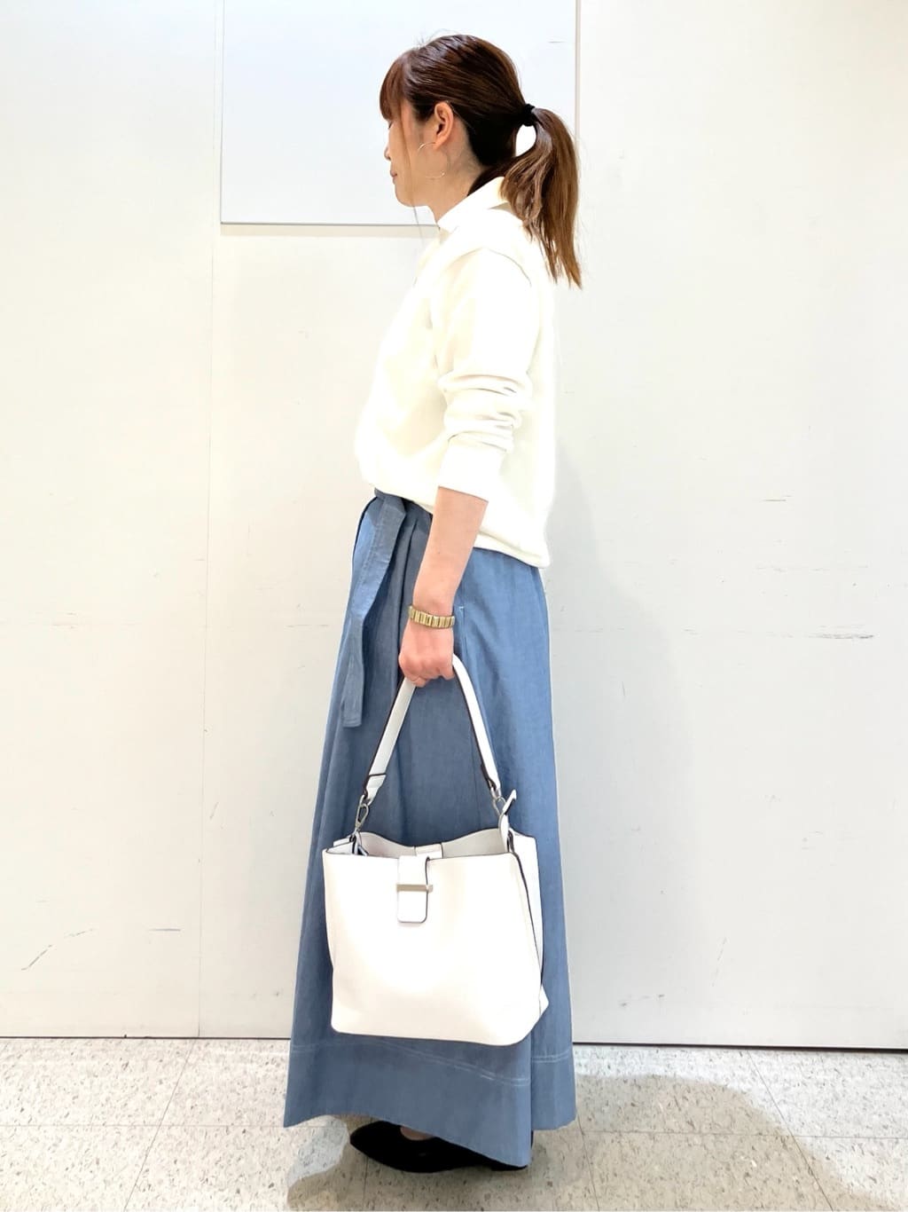 kozuさんの「Reflect｜スキッパーネックニットプルオーバー」を使ったコーディネート