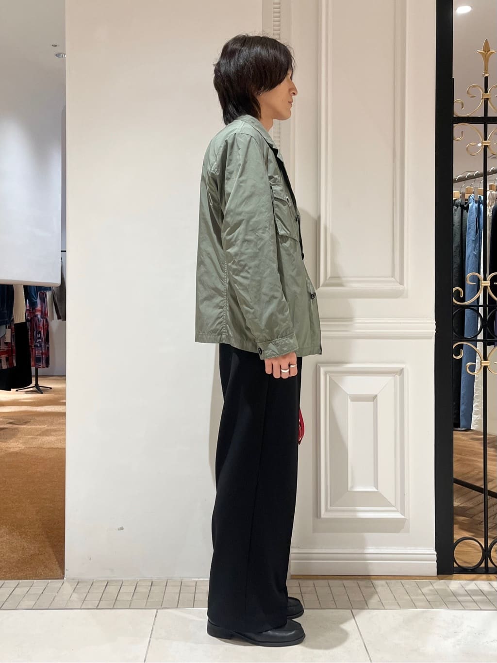 Watanabeさんの「DRESSTERIOR｜【接触冷感/ウォッシャブル】センタープレスジョーゼットパンツ」を使ったコーディネート