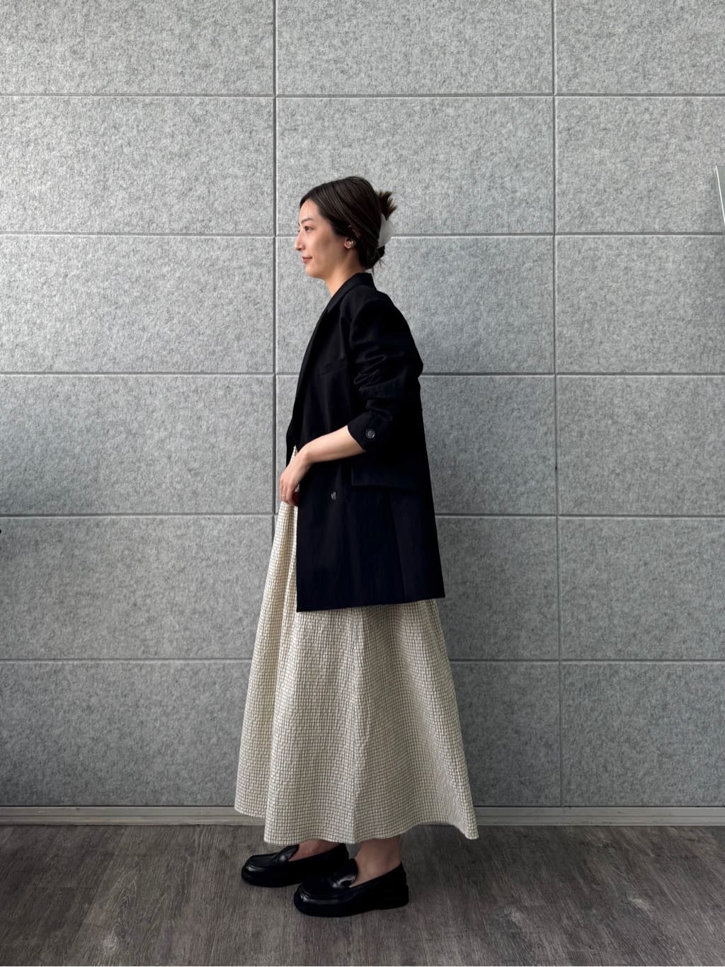uchi__yamaさんの「CODE A｜shoulder ribbon dress」を使ったコーディネート