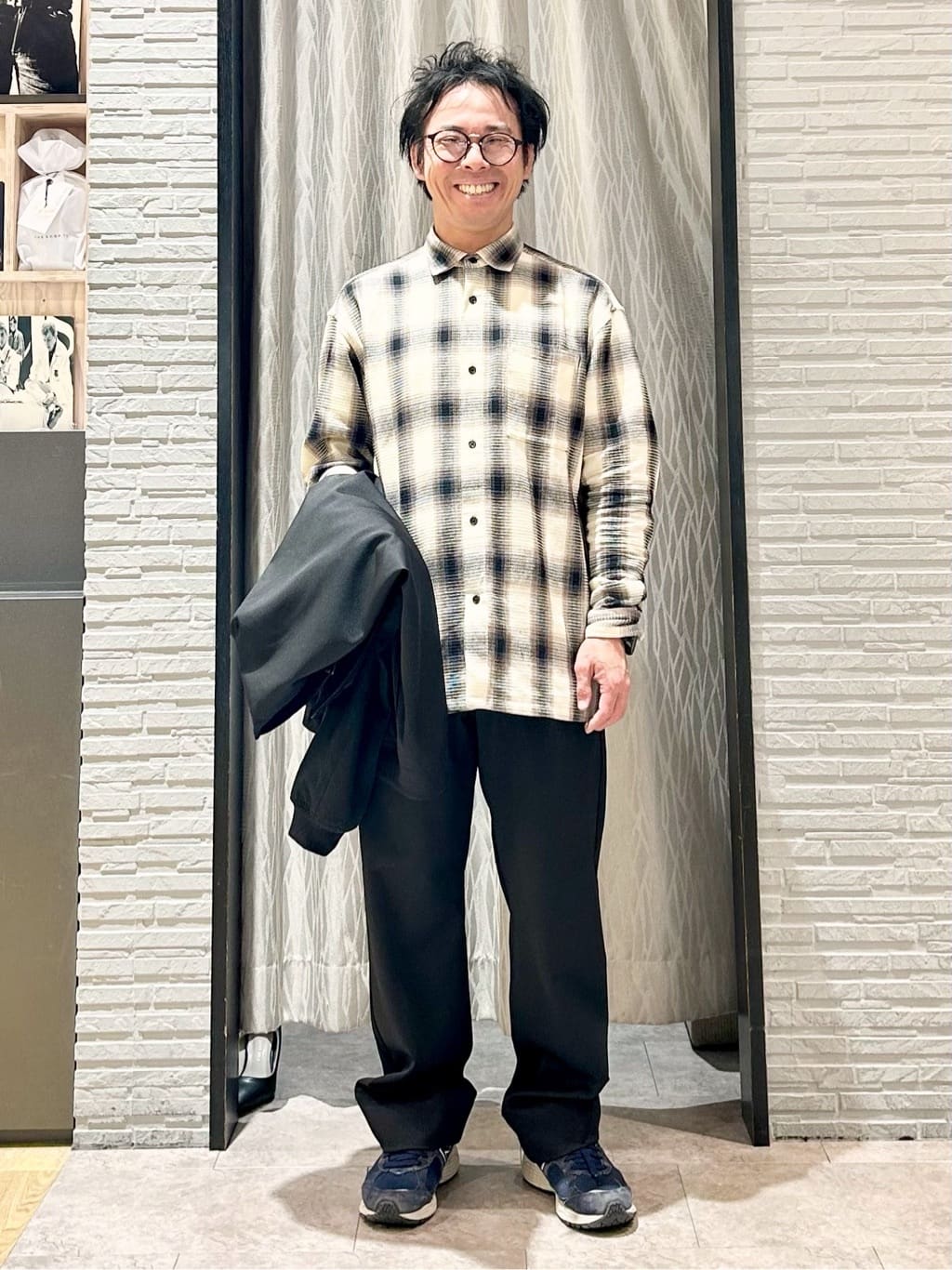 KENJI Iさんの「THE SHOP TK｜FLEX LINE ストレッチリブブルゾン　ストレッチ/防シワ/マシンウォッシャブル/セットアップ可」を使ったコーディネート