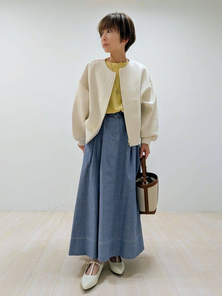 nishiさんの「Reflect｜ダブルジップライトブルゾン」を使ったコーディネート