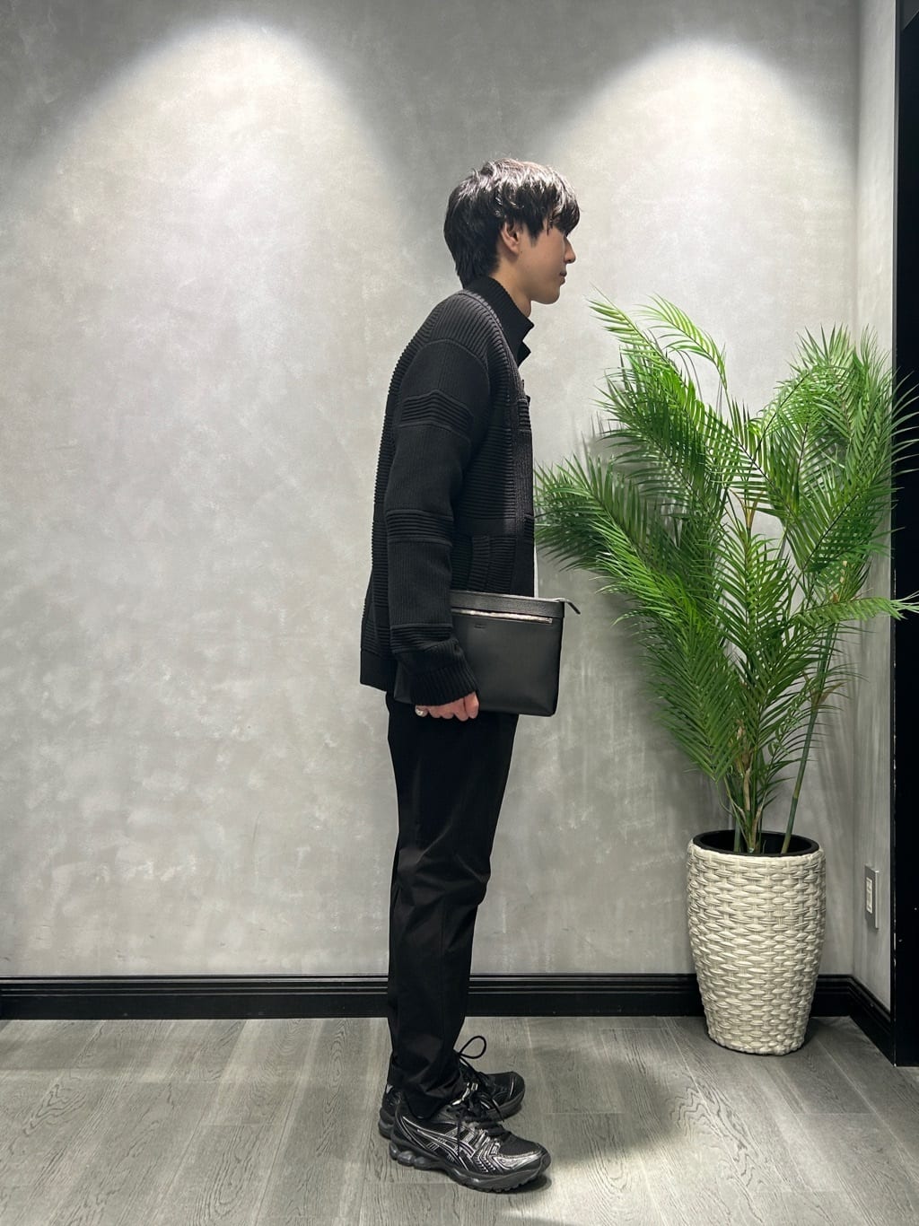 ruiさんの「TAKEO KIKUCHI｜畦編みチェック ニットカーディガン」を使ったコーディネート