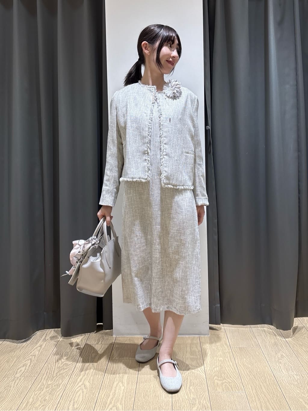 Yoshimiさんの「INDIVI｜◆【合皮／マルチWAY／サブバッグ付】ミニショルダーバッグ」を使ったコーディネート
