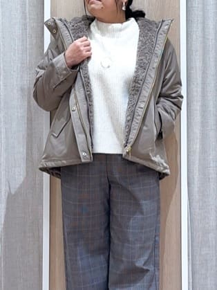 naoさんの「grove｜【名品アウター/3WAY・はっ水】ボアライナー付マウンテンパーカ」を使ったコーディネート