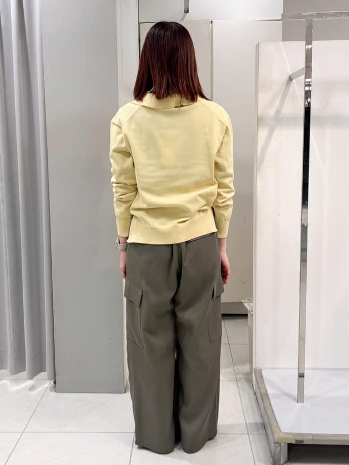 yuiさんの「Reflect｜スキッパーネックニットプルオーバー」を使ったコーディネート