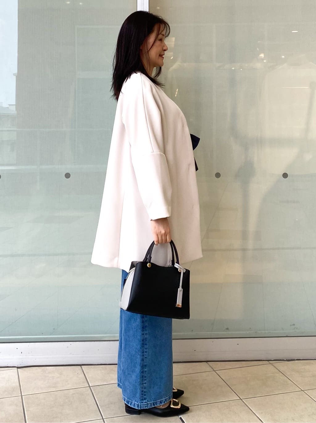 Jeanさんの「OPAQUE.CLIP｜フォルムスリーブミドルコート【洗濯機OK】」を使ったコーディネート