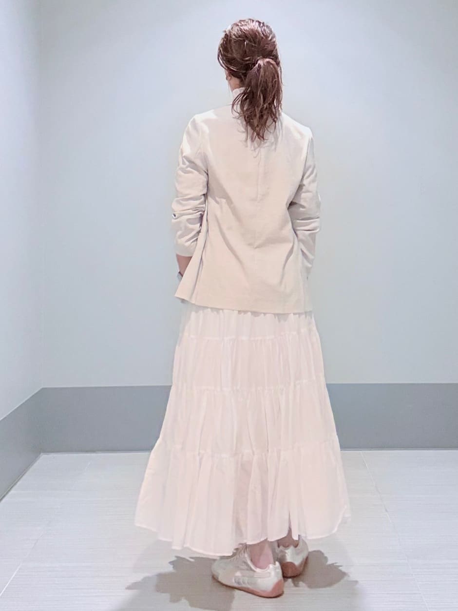Yamaさんの「DRESSTERIOR｜【セットアップ可/吸水速乾/ウォッシャブル】リネンブレンドオックスダブルジャケット」を使ったコーディネート