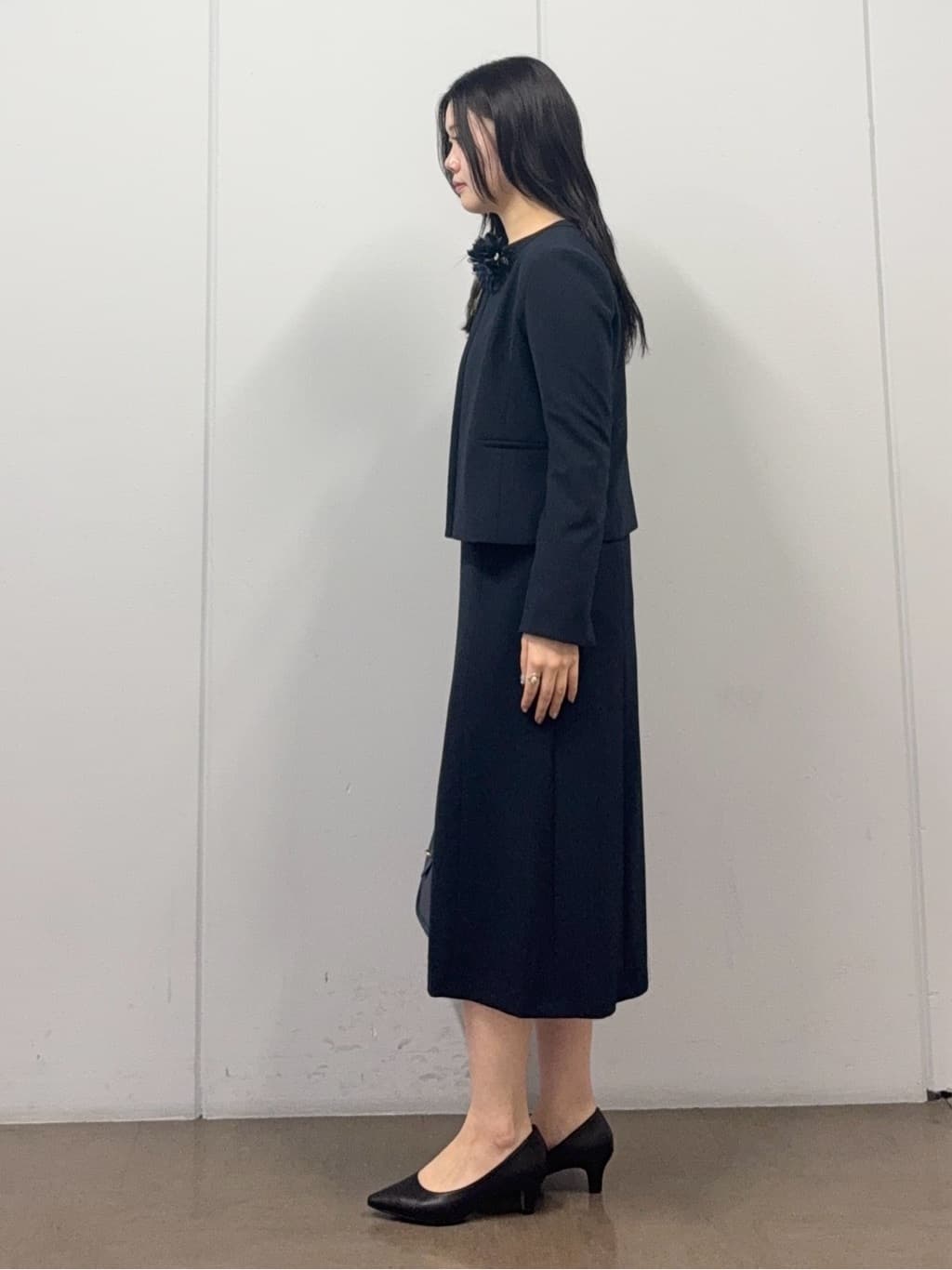mizukiさんの「INDIVI｜【上品光沢／SETUP可能】切り替えデザインジャケット」を使ったコーディネート