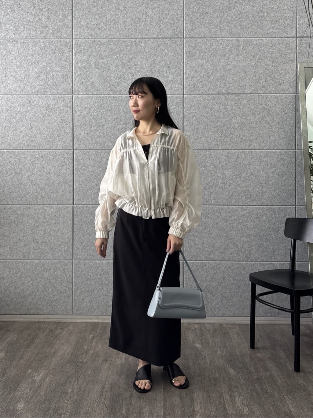 rinaさんの「INDIVI｜シアーシャーリングブルゾン」を使ったコーディネート