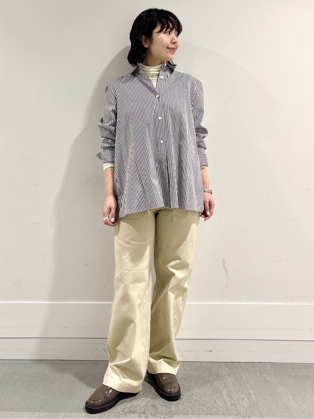 モエカさんの「UNTITLED｜【吸湿発熱/洗える】ハイネックインナー」を使ったコーディネート