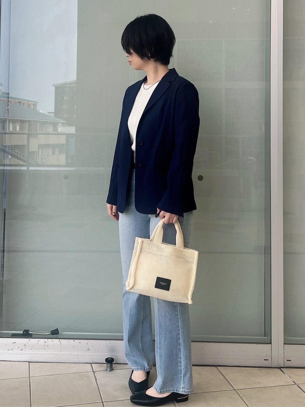 yo-koさんの「OPAQUE.CLIP｜シングルテーラードジャケット【洗える／裏地なし】」を使ったコーディネート