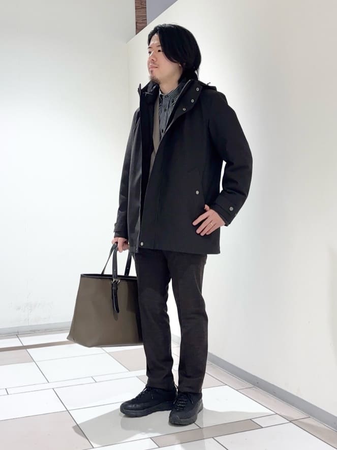 及川さんの「TAKEO KIKUCHI｜【3WAY】ドビー ダウンライナー付ブルゾン」を使ったコーディネート