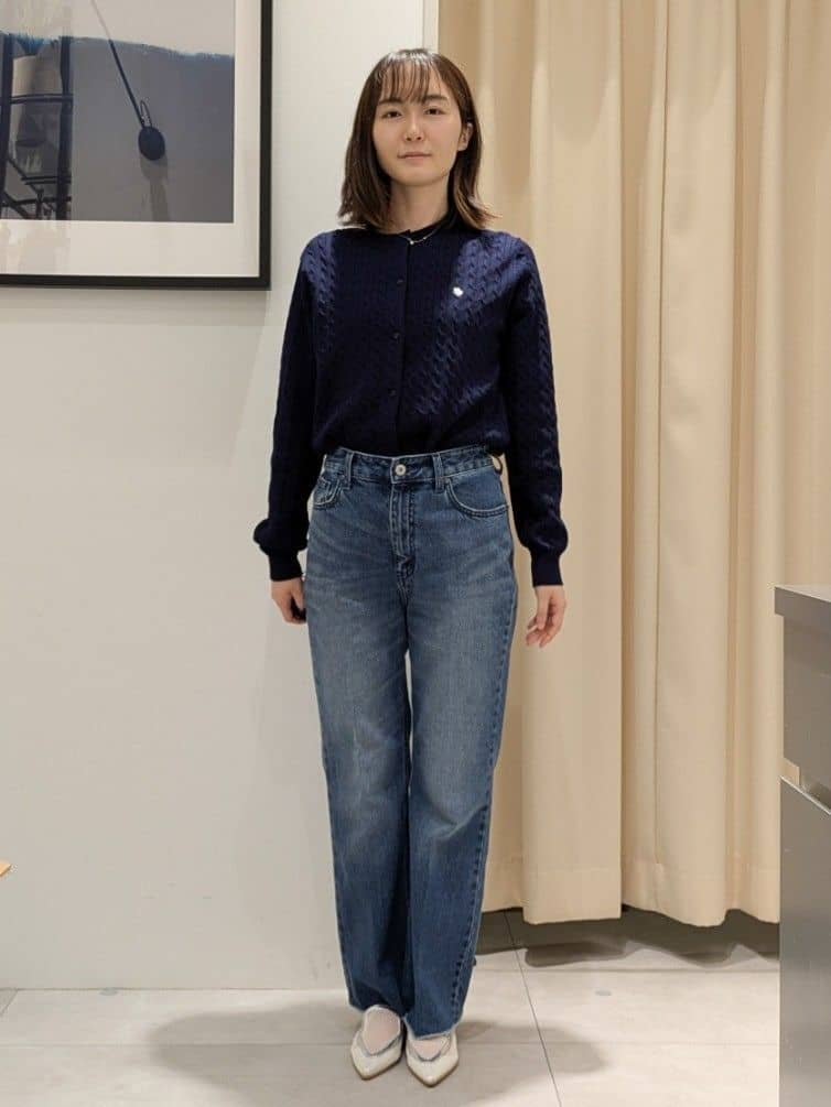 なめさんの「THE SHOP TK｜【POLO BCS 別注】ケーブルカーディガン」を使ったコーディネート