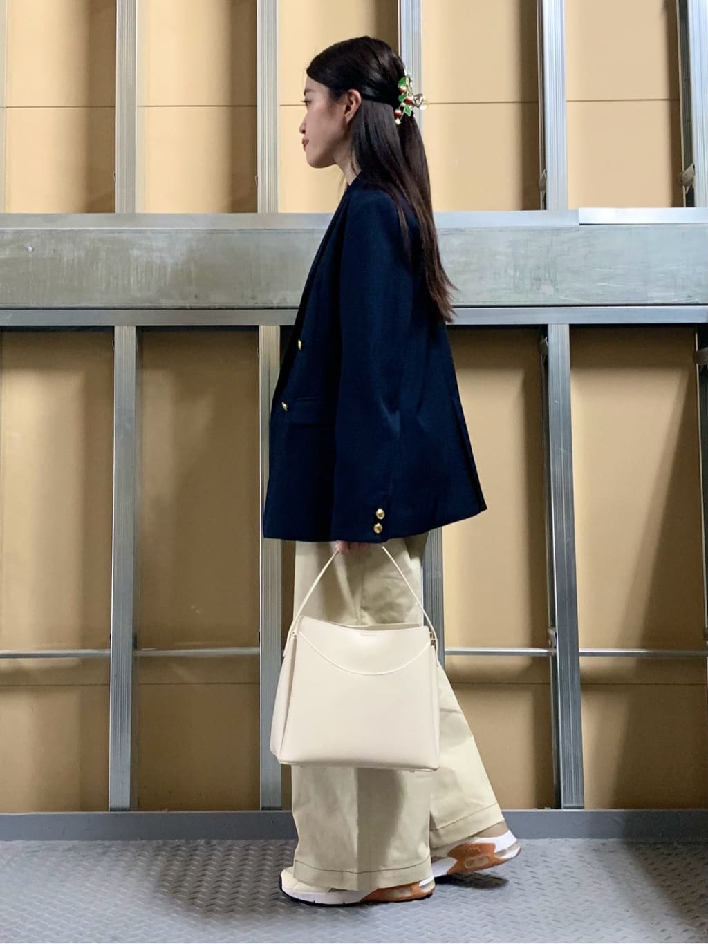 sahoさんの「THE SHOP TK｜【POLO BCS 別注】5分袖ケーブルニット」を使ったコーディネート
