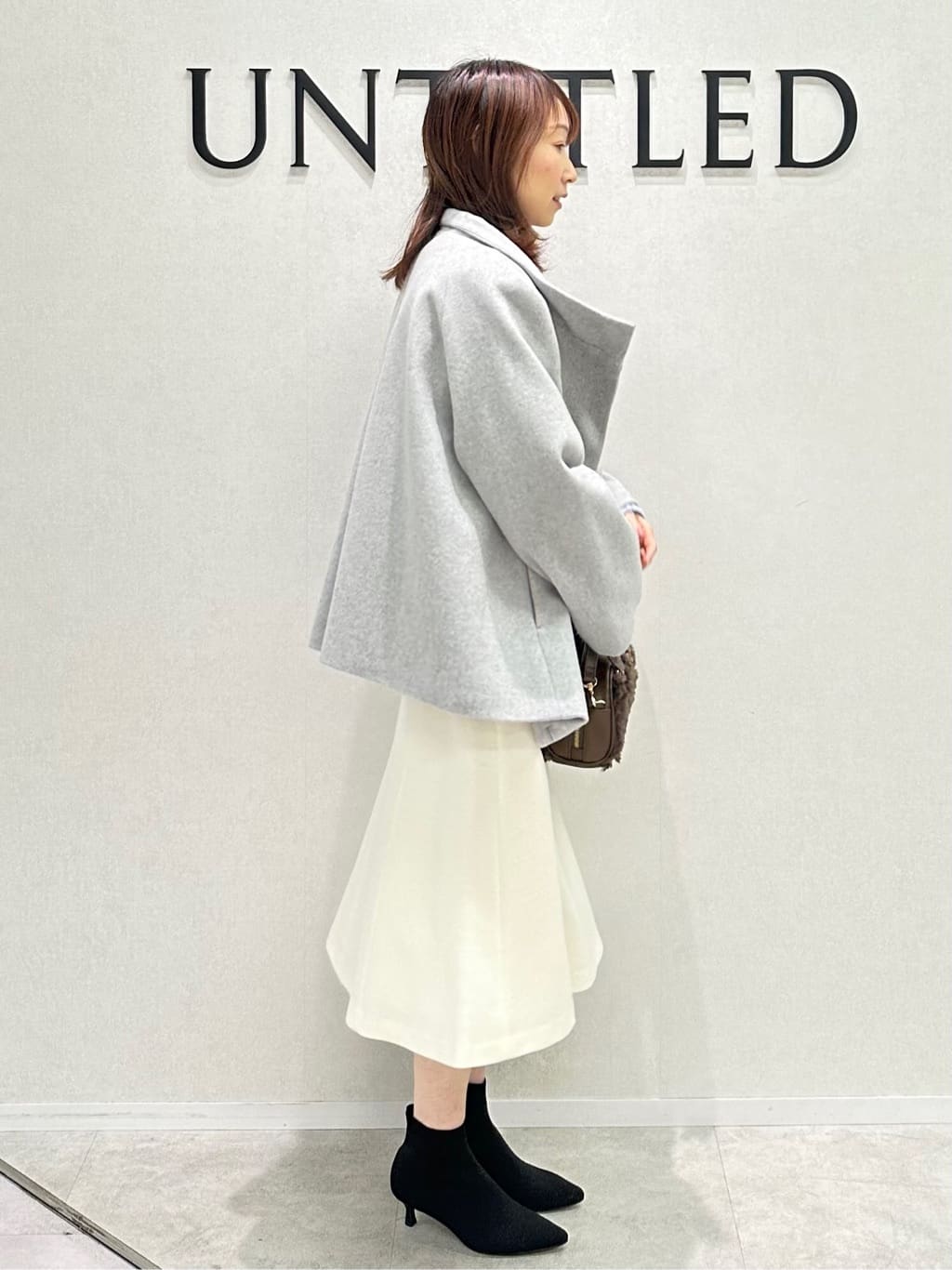 Miwaさんの「UNTITLED｜【着回しが効く／オンオフアウター】ウールショートコート」を使ったコーディネート