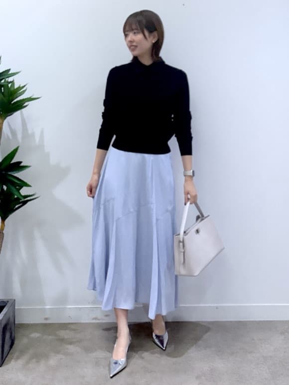 yukaさんの「UNTITLED｜◆【洗える/後ろウエストゴム】ロングスカート」を使ったコーディネート