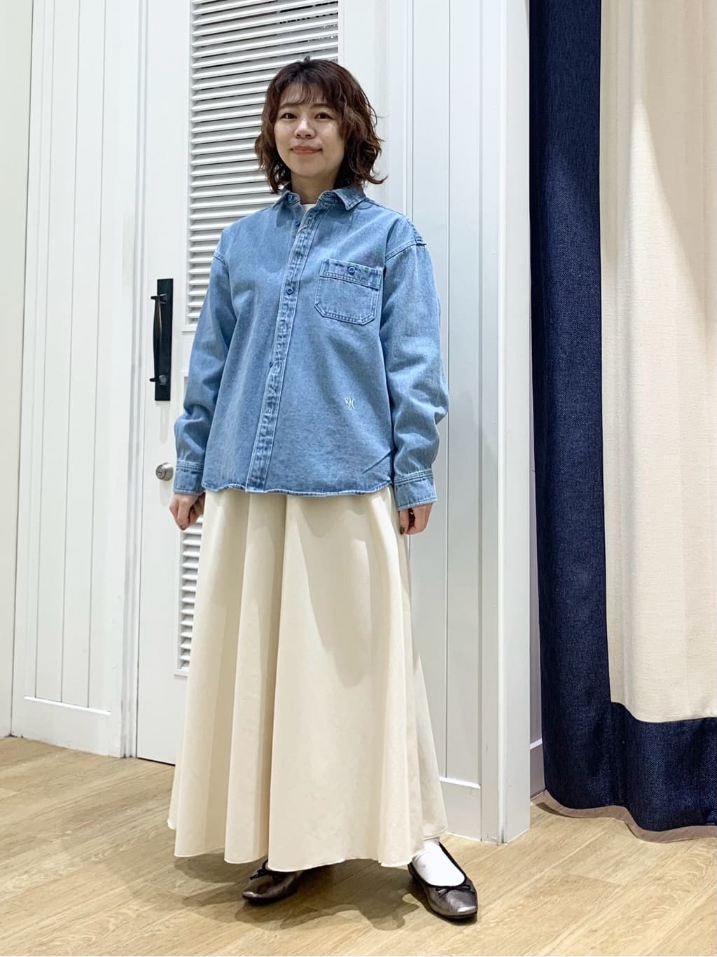 IMARIさんの「Dessin｜【ユニセックス/洗える】10OZデニムシャツ」を使ったコーディネート