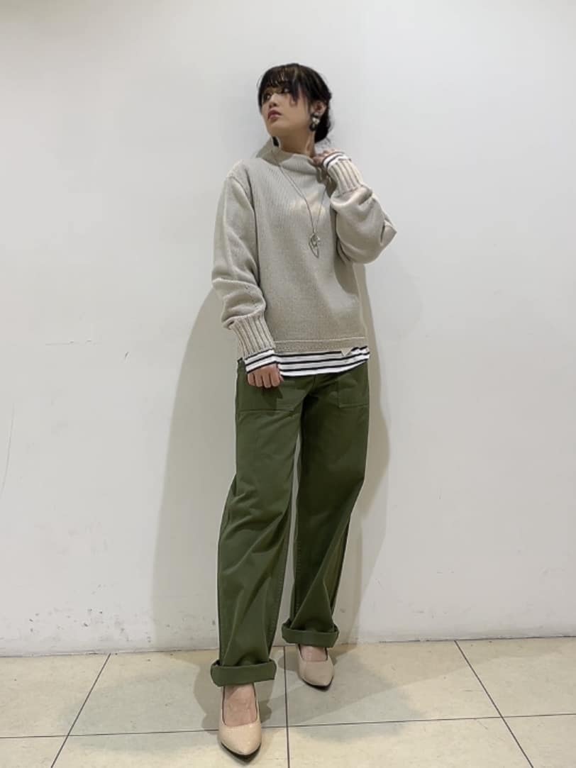 watanabeさんの「UNTITLED｜【洗える】スポンディッシュ ボトルネックニット」を使ったコーディネート