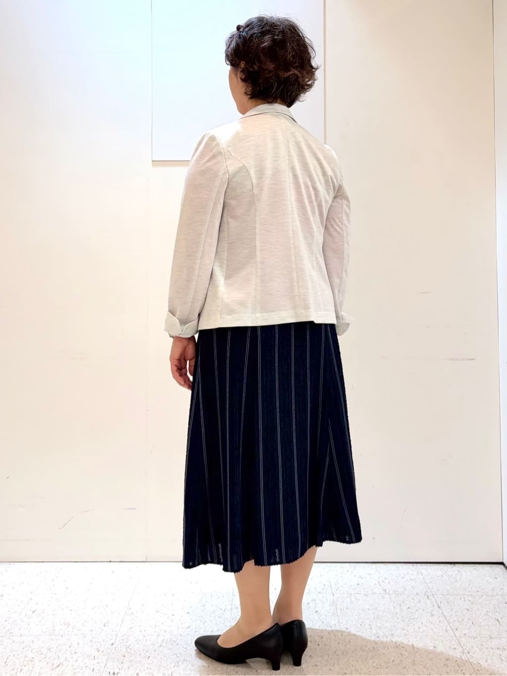 ヤスコさんの「Reflect｜【SS-4Lサイズ／UVカット／接触冷感】匠ジャケット／ベーシックテーラード」を使ったコーディネート