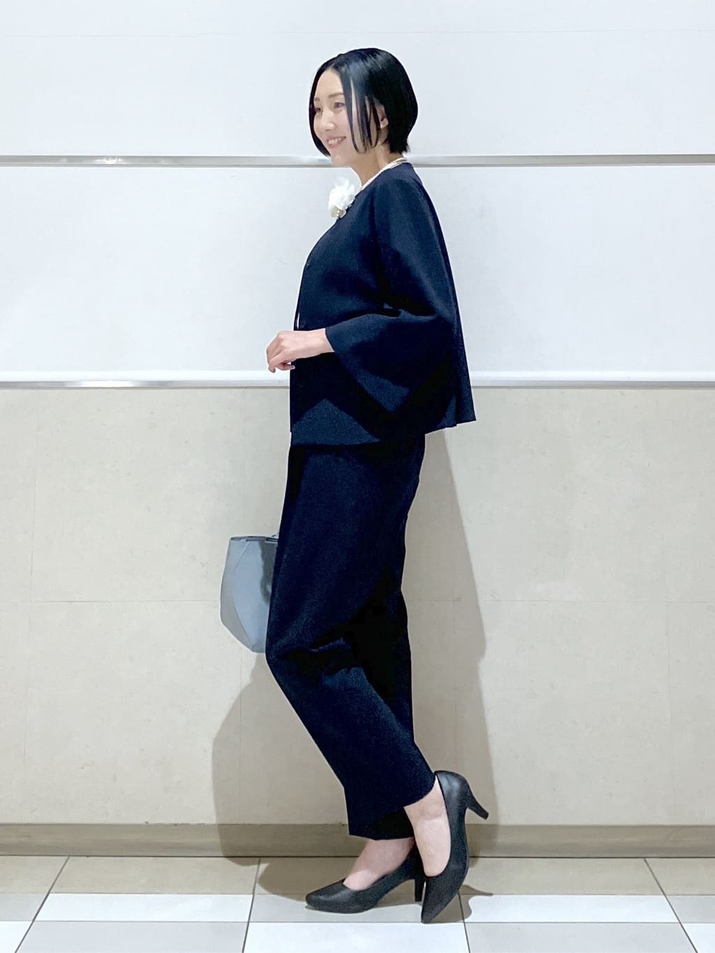 eriko さんの「Dessin｜【洗える】ジョーゼットブラウス」を使ったコーディネート