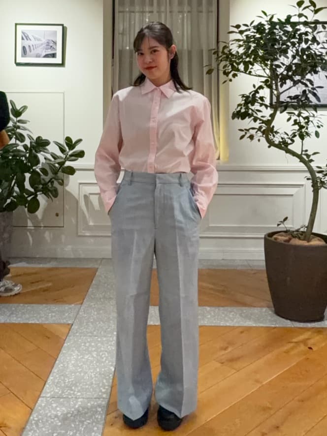 pupiさんの「DRESSTERIOR｜【セットアップ可】リネンブレンドダブルブレストジャケット」を使ったコーディネート