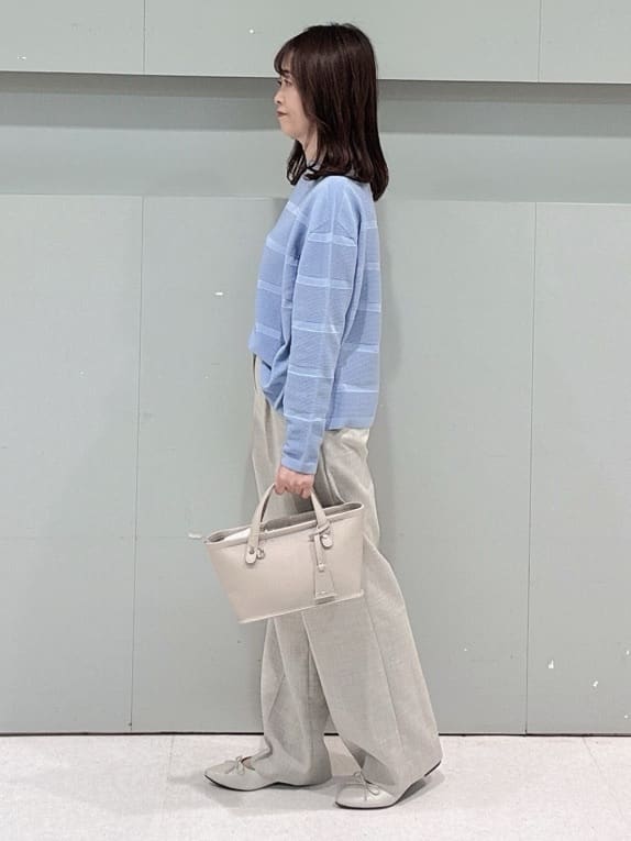 makiさんの「UNTITLED｜◆【ゆったり/洗える】クロップドニットプルオーバー」を使ったコーディネート