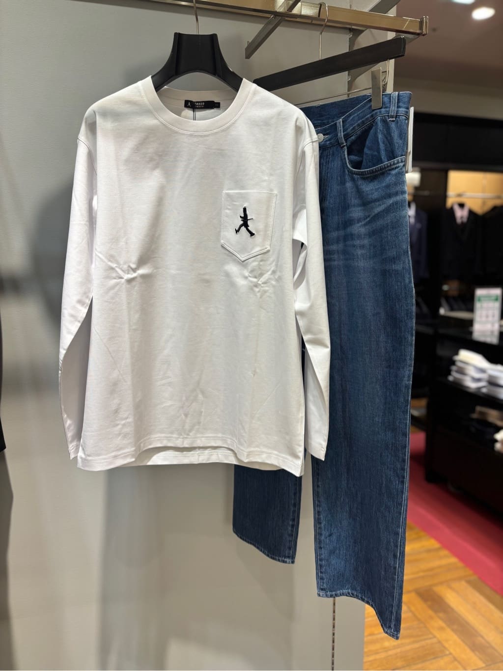 ヒナさんの「TAKEO KIKUCHI｜【BOWLER HAT LABEL】クールデオドラントジャージ ボーラーハットウォーカー ポケットT」を使ったコーディネート
