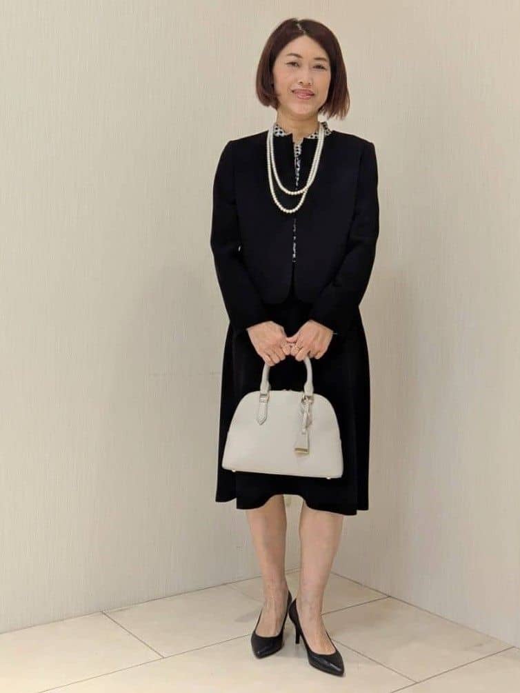 u-macoさんの「UNTITLED｜【アレンジ自在】ロングパール調ネックレス」を使ったコーディネート