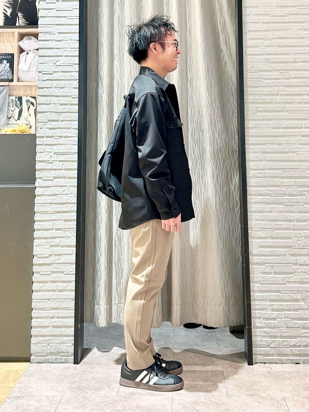 KENJI Iさんの「THE SHOP TK｜FLEX LINE  カバーオール　ストレッチ/防シワ/マシンウォッシャブル/セットアップ可」を使ったコーディネート
