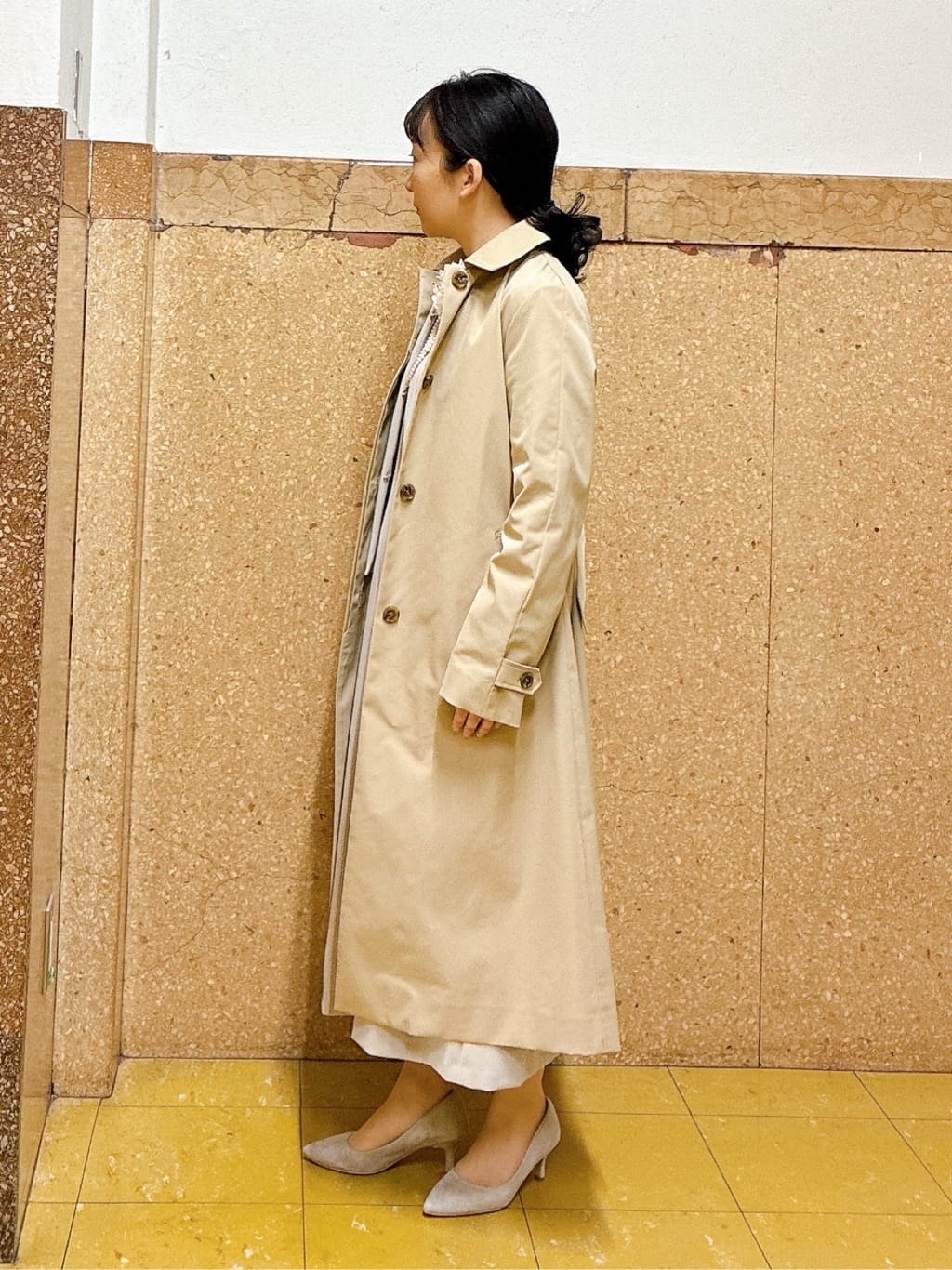 hattoriさんの「INDIVI｜【ラム革／美脚／通勤】レザーパンプス」を使ったコーディネート