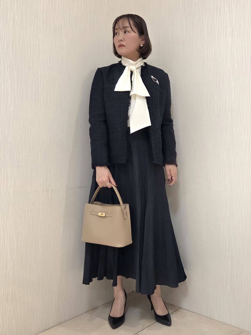 naokoさんの「UNTITLED｜【仕事着/スーツ】ファンシーツイード ジャケット」を使ったコーディネート