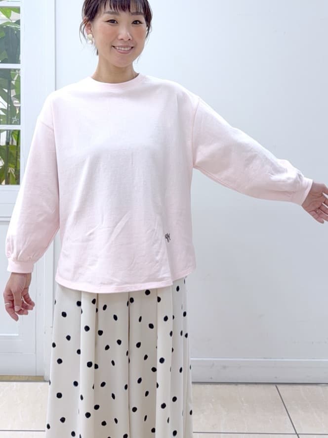 Osawaさんの「Dessin｜【360度可愛い・洗える】バックヘンリーカットソー」を使ったコーディネート