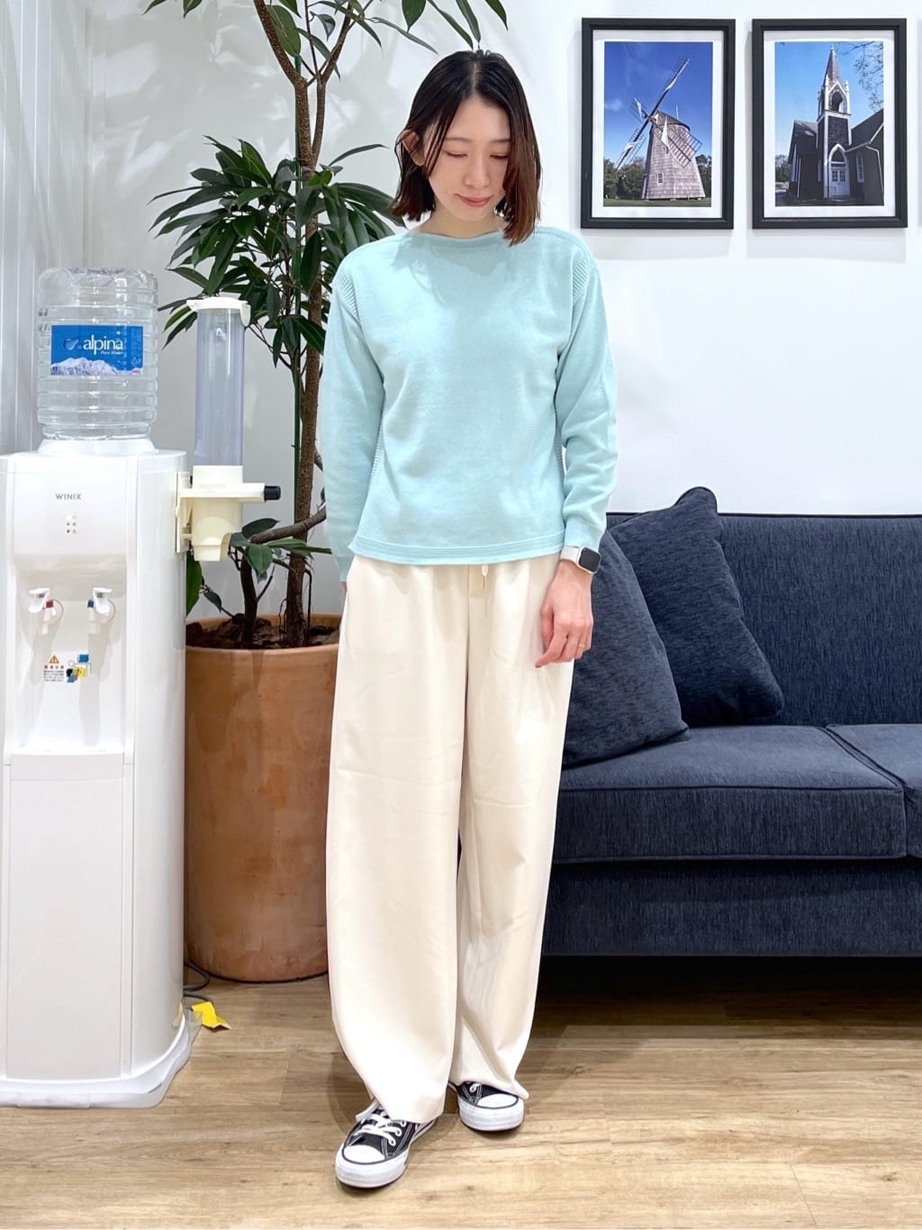 canaさんの「Dessin｜【花粉ガード/撥水加工/洗える】ステンカラースプリングコート」を使ったコーディネート