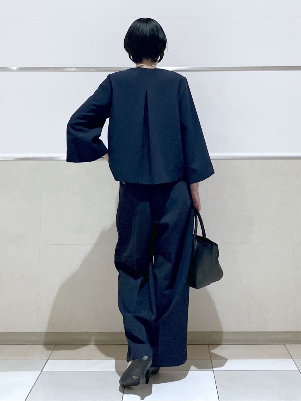 eriko さんの「Dessin｜【洗える】ジョーゼットブラウス」を使ったコーディネート